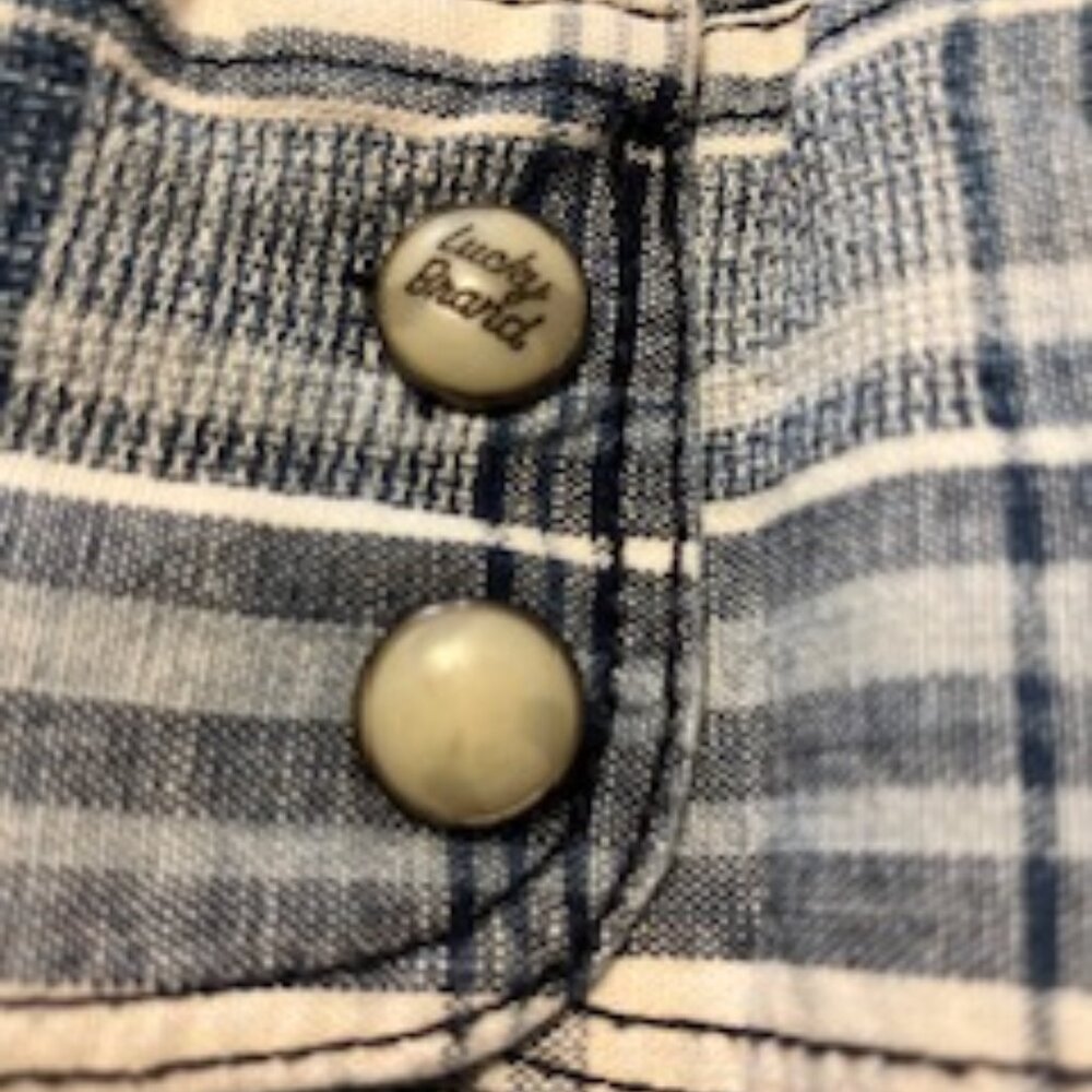 Lucky Brand Shirt L/S Western Style  Size M